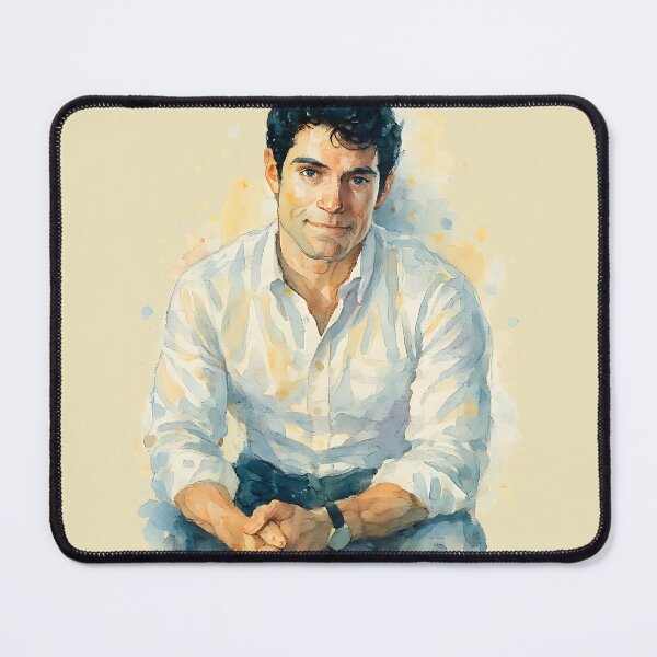 Item preview, David Corenswet Clark Kent Office Watercolor designed and sold by matchakpop.