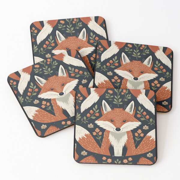 Item preview, Cottage Core Fox Pattern designed and sold by PatronesKawai.