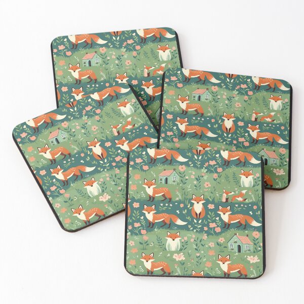 Item preview, Cottage Core Fox Pattern designed and sold by PatronesKawai.