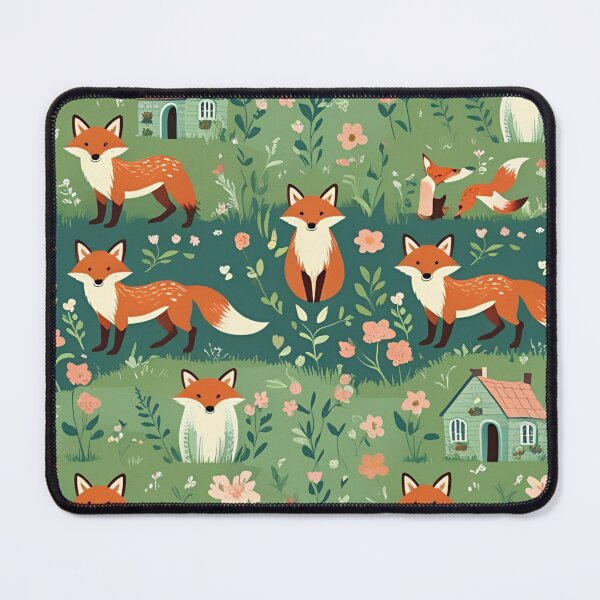 Item preview, Cottage Core Fox Pattern designed and sold by PatronesKawai.