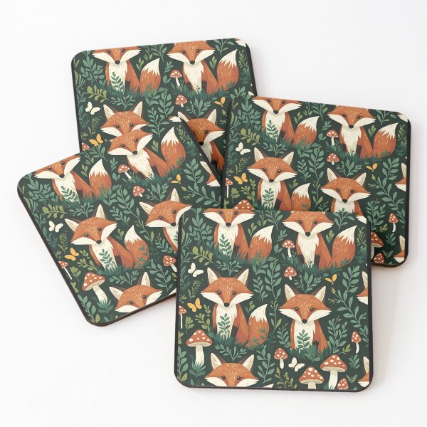 Item preview, Cottage Core Fox Pattern designed and sold by PatronesKawai.