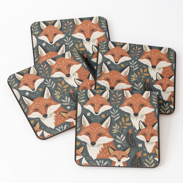 Item preview, Cottage Core Fox Pattern designed and sold by PatronesKawai.