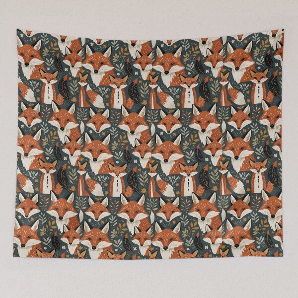 Item preview, Cottage Core Fox Pattern designed and sold by PatronesKawai.