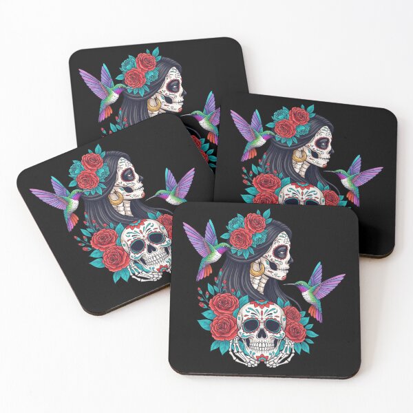 Aperçu de l'œuvre Femme crâne (La Calavera Catrina) créée et vendue par DropRomance.