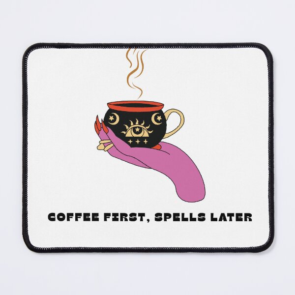 Item preview, Coffee First Spells Later – Witchy Coffee Design designed and sold by Paperpoison.