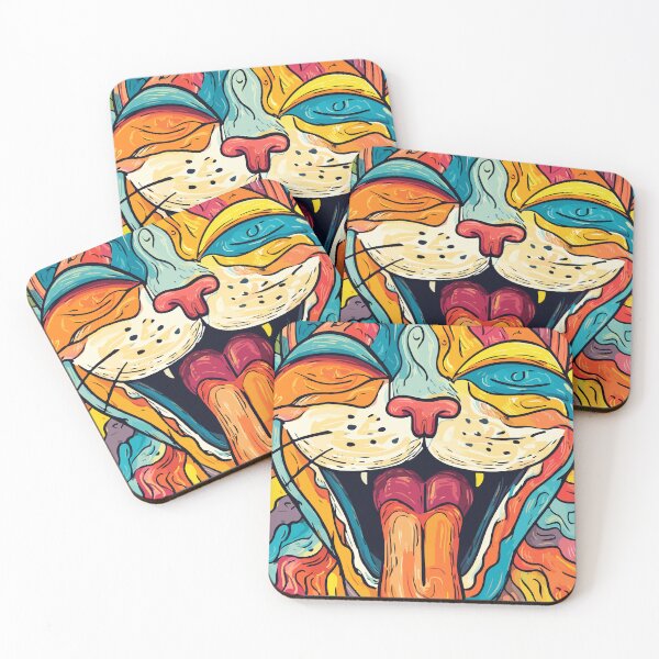 Item preview, Psychedelic Cat Explosion designed and sold by Moss and Moon Studio.