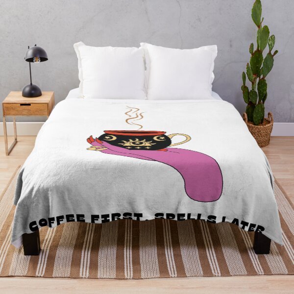 Item preview, Coffee First Spells Later – Witchy Coffee Design designed and sold by Paperpoison.