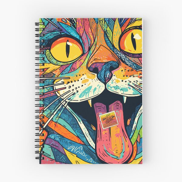 Item preview, Psychedelic Cat Explosion designed and sold by Moss and Moon Studio.