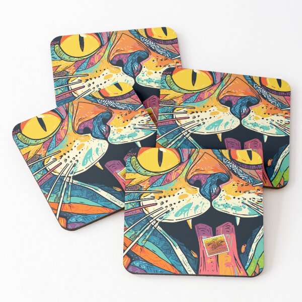 Item preview, Psychedelic Cat Explosion designed and sold by Moss and Moon Studio.
