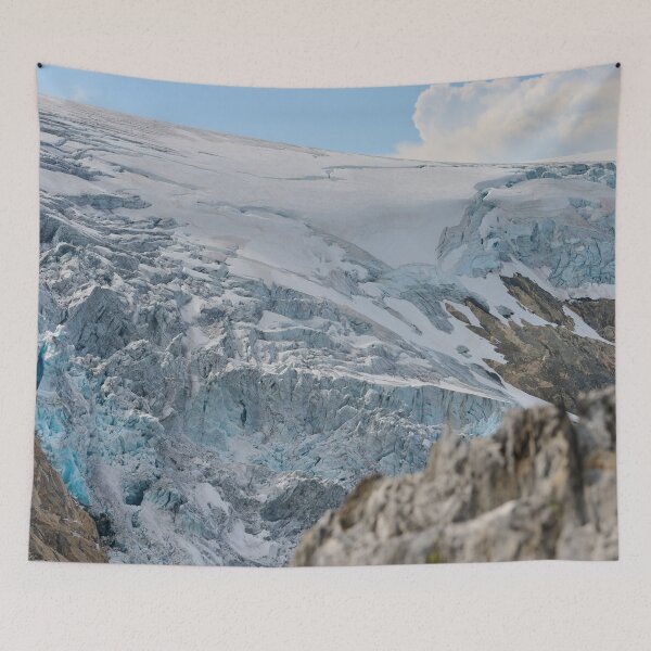 Item preview, Buarbreen Glacier Norway – Stunning Frozen Mountain View designed and sold by TheNordicNature.