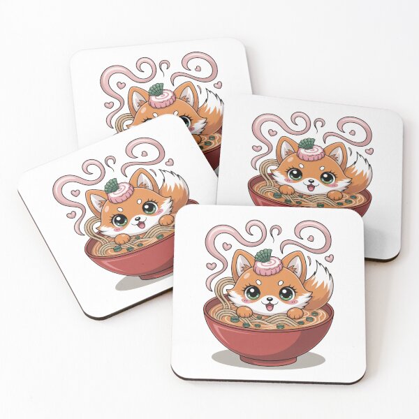 Item preview, Tiny Kitsune in Ramen Bowl designed and sold by SignumShop.