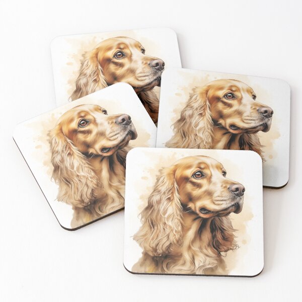 Item preview, Watercolor Cocker Spaniel Portrait designed and sold by PetsArt.