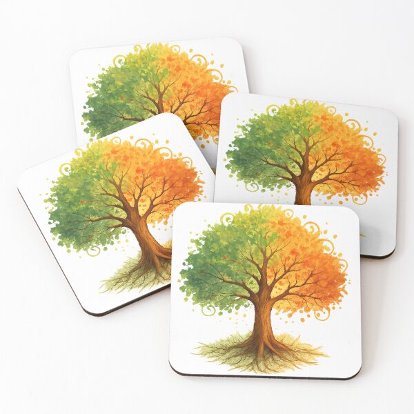 Item preview, Three Seasons Tree Watercolor designed and sold by Nuvijo.