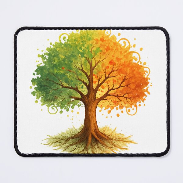 Item preview, Three Seasons Tree Watercolor designed and sold by Nuvijo.