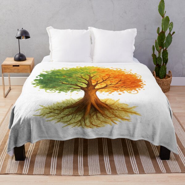 Item preview, Three Seasons Tree Watercolor designed and sold by Nuvijo.