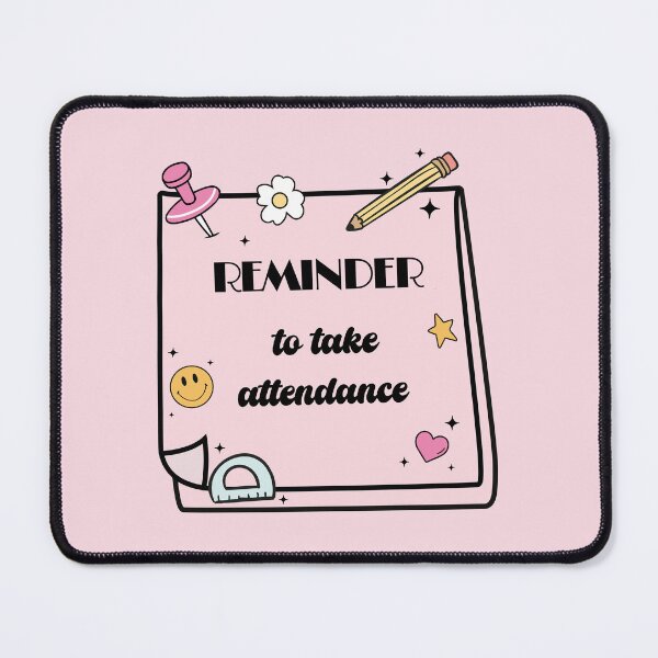Item preview, Groovy Pink Teacher Reminder – Take Attendance Sticky Note designed and sold by EmeraldeaArt.