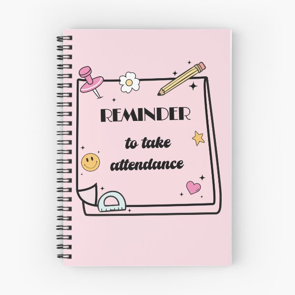 Item preview, Groovy Pink Teacher Reminder – Take Attendance Sticky Note designed and sold by EmeraldeaArt.