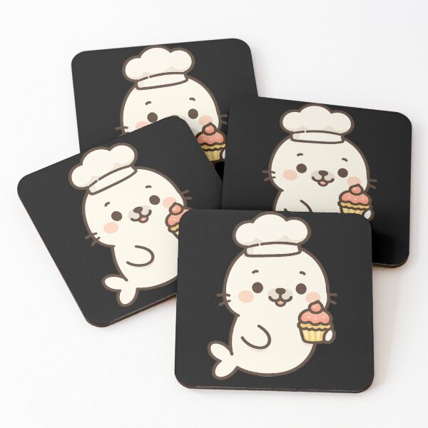Item preview, Harbor Seals Cute Chef designed and sold by DamioPolArt.