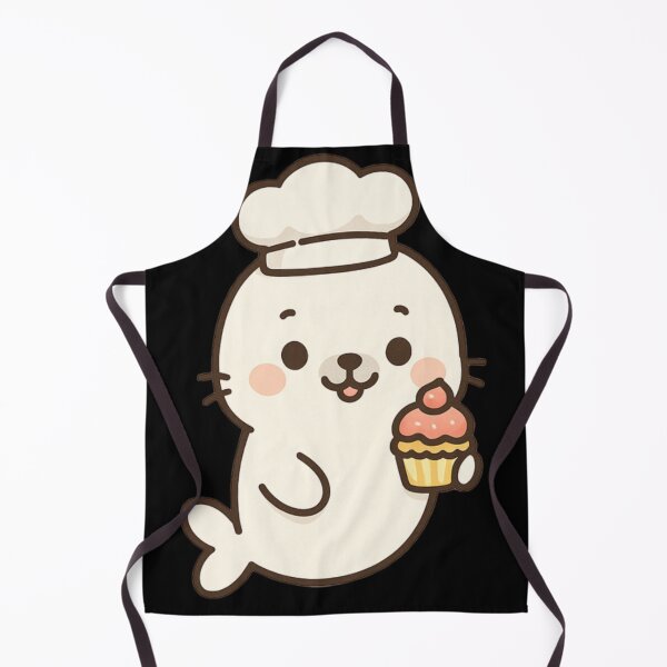 Item preview, Harbor Seals Cute Chef designed and sold by DamioPolArt.
