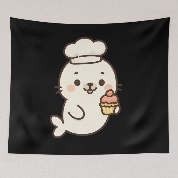 Item preview, Harbor Seals Cute Chef designed and sold by DamioPolArt.