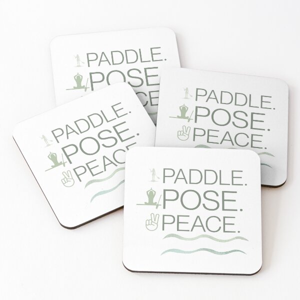 Item preview, Paddle. Pose. Peace. – SUP Yoga Graphic Tee with Icons designed and sold by bobparduephoto.