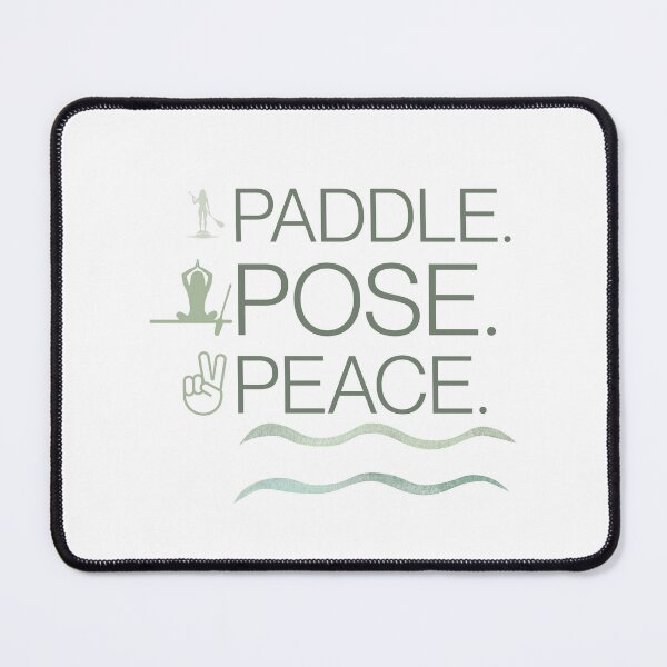 Item preview, Paddle. Pose. Peace. – SUP Yoga Graphic Tee with Icons designed and sold by bobparduephoto.