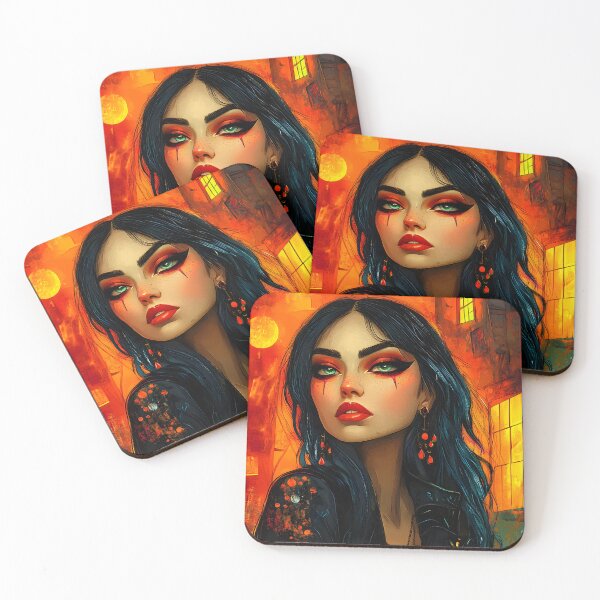 Item preview, Vibrant Portrait of a Stylish Woman in Urban Setting designed and sold by Artessie.