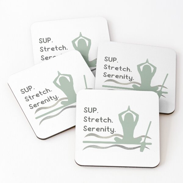 Item preview, SUP Stretch Serenity – Minimalist Paddleboard Yoga Shirt designed and sold by bobparduephoto.