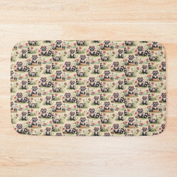 Item preview, Cottage Core Raccoon Pattern designed and sold by PatronesKawai.