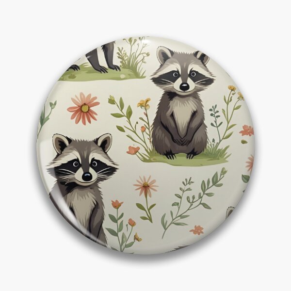 Item preview, Cottage Core Raccoon Pattern designed and sold by PatronesKawai.