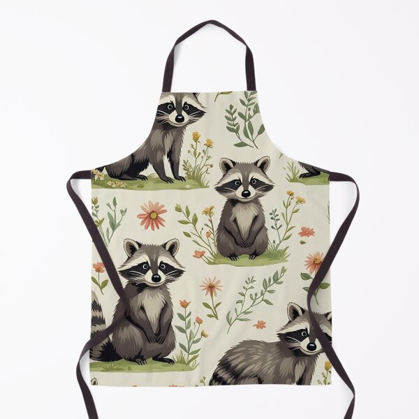 Item preview, Cottage Core Raccoon Pattern designed and sold by PatronesKawai.