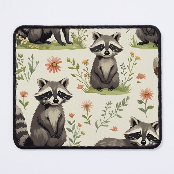 Item preview, Cottage Core Raccoon Pattern designed and sold by PatronesKawai.