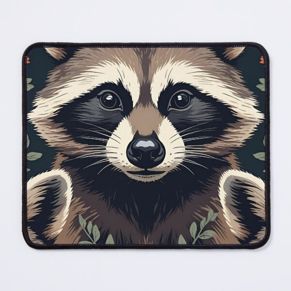 Item preview, Cottage Core Raccoon Pattern designed and sold by PatronesKawai.