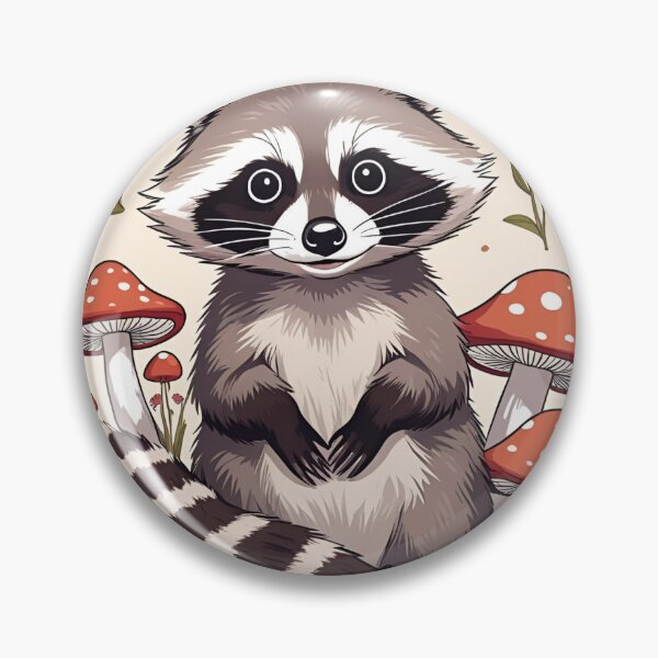 Item preview, Cottage Core Raccoon Pattern designed and sold by PatronesKawai.