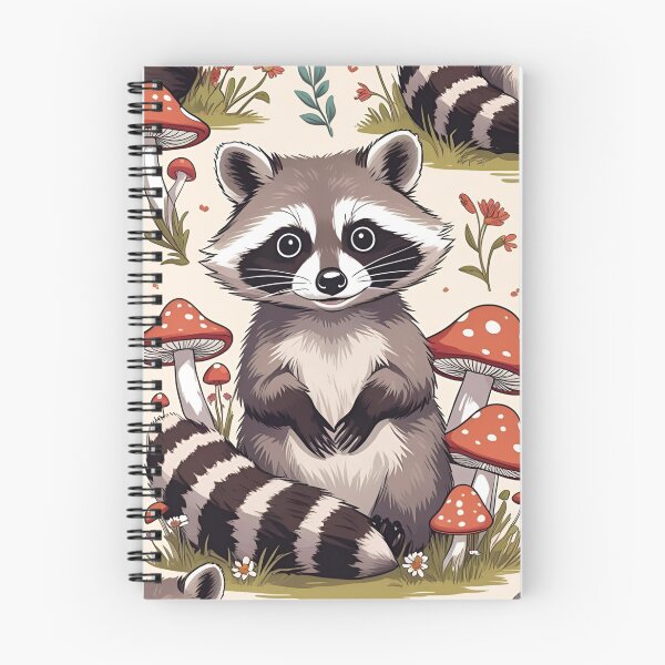 Item preview, Cottage Core Raccoon Pattern designed and sold by PatronesKawai.