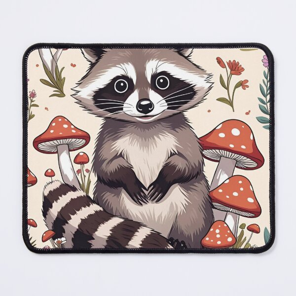 Item preview, Cottage Core Raccoon Pattern designed and sold by PatronesKawai.
