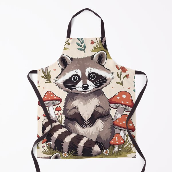 Item preview, Cottage Core Raccoon Pattern designed and sold by PatronesKawai.