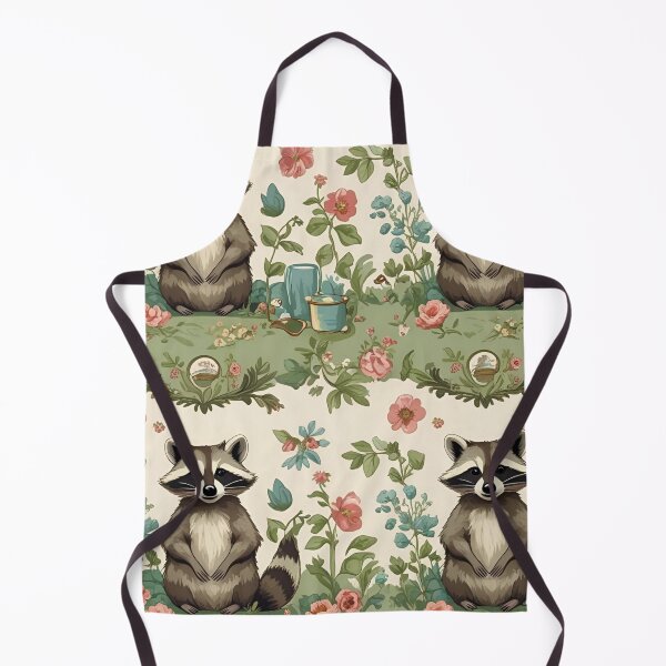 Item preview, Cottage Core Raccoon Pattern designed and sold by PatronesKawai.