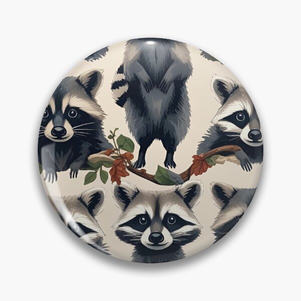 Item preview, Cottage Core Raccoon Pattern designed and sold by PatronesKawai.