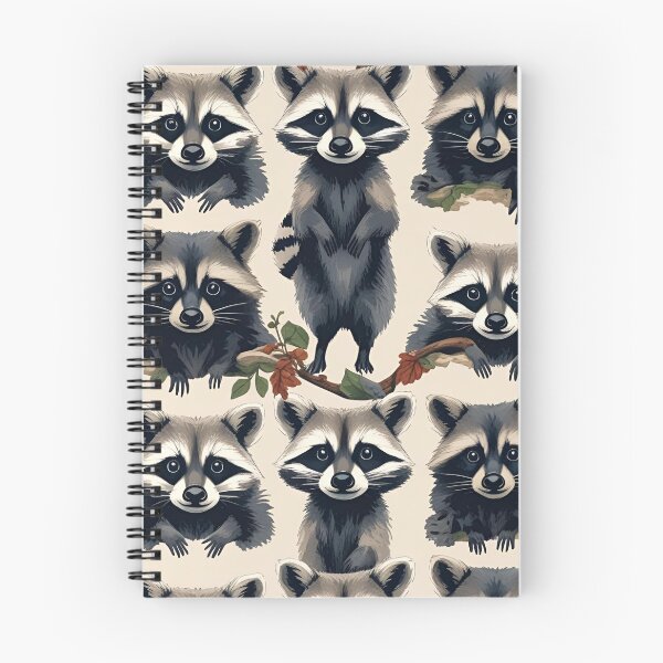 Item preview, Cottage Core Raccoon Pattern designed and sold by PatronesKawai.