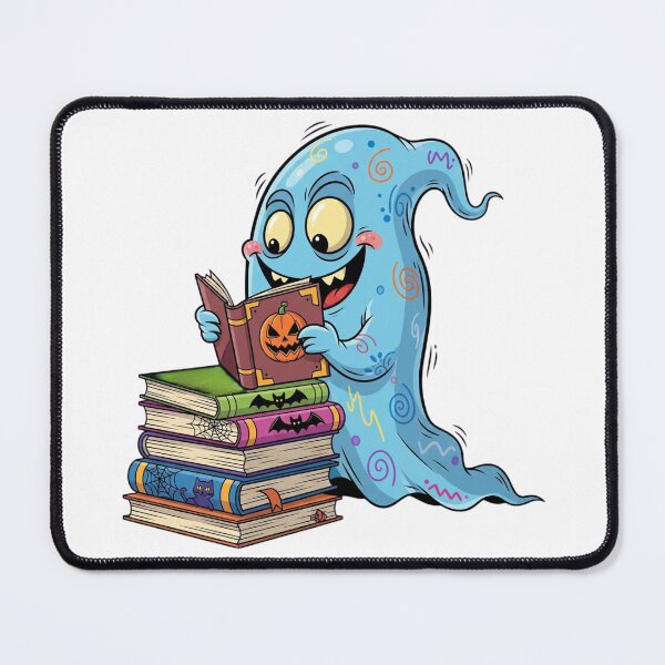 Item preview, Halloween Reading | Spooky and Whimsically Bookish Seasonal Graphic designed and sold by Tw1nsAIArt.