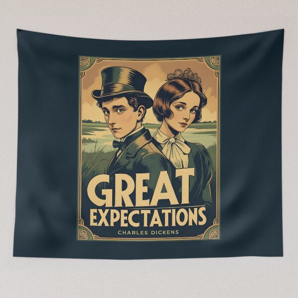 Item preview, A Vintage Poster of Great Expectations - Charles Dickens  designed and sold by GoodOldVintage.