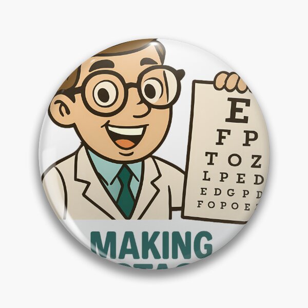 Item preview, Funny Ophthalmologist Shirt – “Making Spectacles of Ourselves Daily” Retro Cartoon designed and sold by PiggFamilyPrint.
