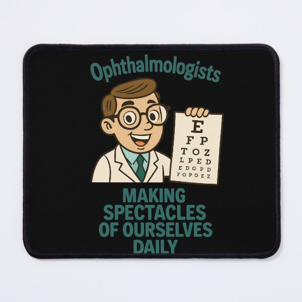 Item preview, Funny Ophthalmologist Shirt – “Making Spectacles of Ourselves Daily” Retro Cartoon designed and sold by PiggFamilyPrint.