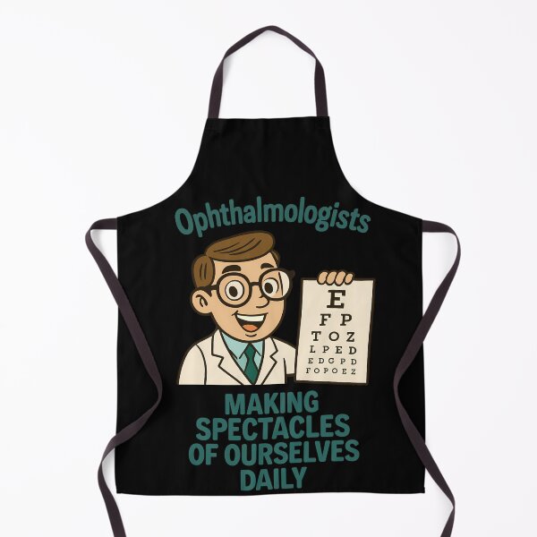 Item preview, Funny Ophthalmologist Shirt – “Making Spectacles of Ourselves Daily” Retro Cartoon designed and sold by PiggFamilyPrint.