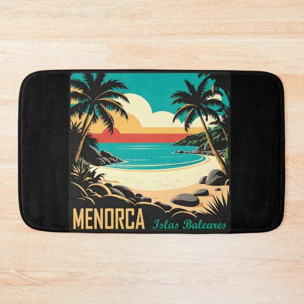Item preview, Menorca palm trees and sandy beach designed and sold by blankshirt.