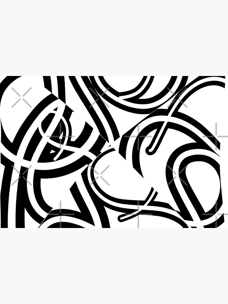 Thumbnail 6 of 6, Bath Mat, Abstract Line XIII designed and sold by Graphikoo.