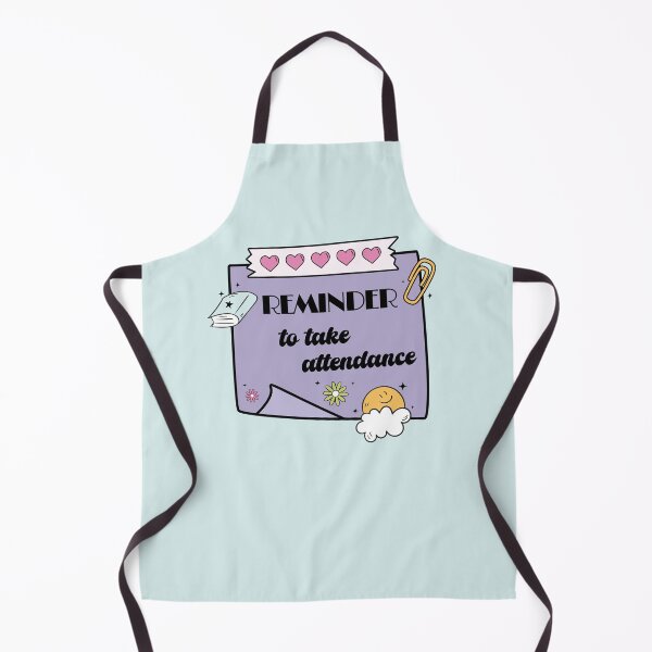 Item preview, Purple Teacher Reminder – Take Attendance Sticky Note with Hearts designed and sold by EmeraldeaArt.