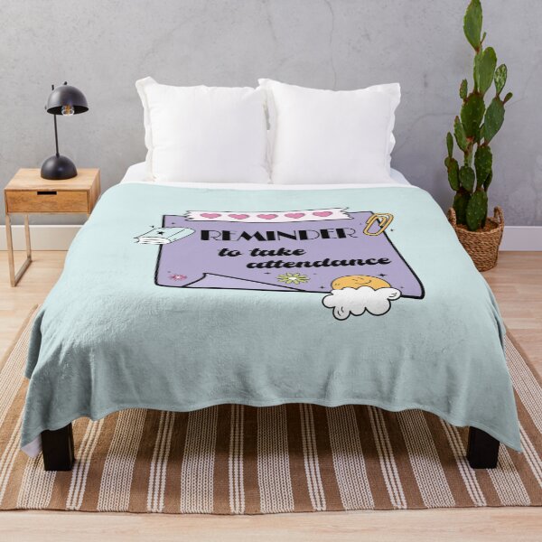 Item preview, Purple Teacher Reminder – Take Attendance Sticky Note with Hearts designed and sold by EmeraldeaArt.