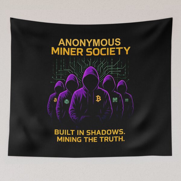 Item preview, Anonymous Miner Society – Crypto Underground Design designed and sold by DabGraphic.
